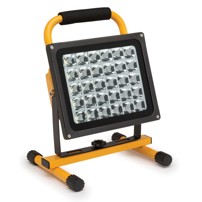 30W LED Flood Light, DC, Rechargeable